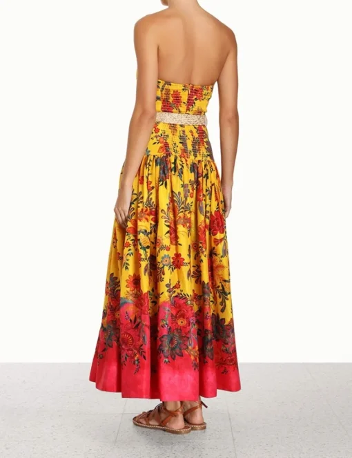 Ginger Strapless Midi Dress
