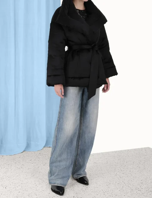 Luminosity Satin Wadded Jacket