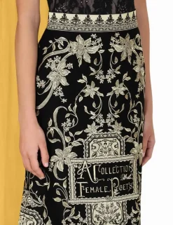 Lyrical Embroidery Maxi Skirt